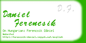 daniel ferencsik business card