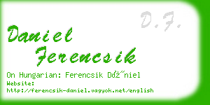 daniel ferencsik business card